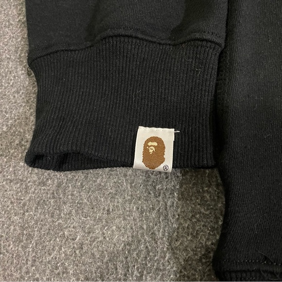 A Bathing Ape College Felt Patch Multicoloured Crewneck Sweatshirt Size XL - Picture 9 of 9